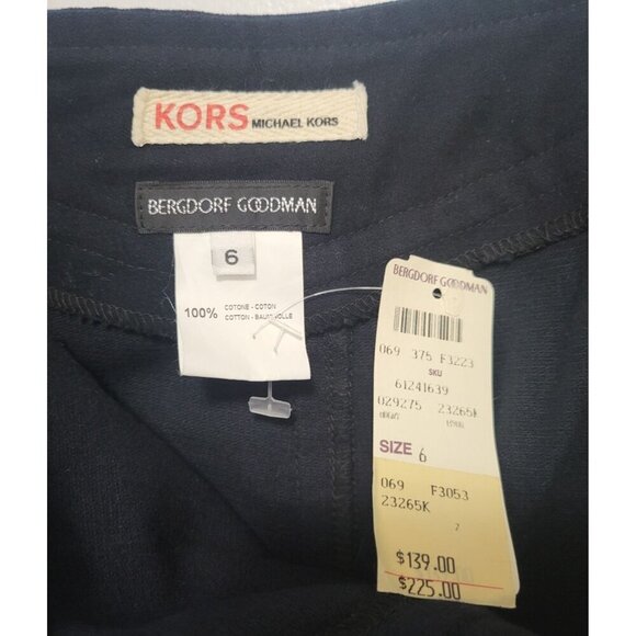 Vintage KORS by Michael Kors A-Line Skirt Bergdorf Goodman Cotton Fluted Hem - Picture 9 of 13